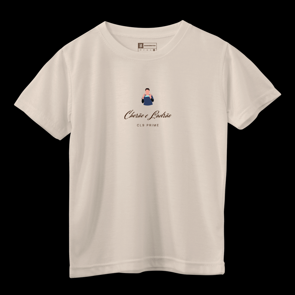 Camiseta Infantil 'Chorão e Ladrão - CL9 Prime' - Caio Lo
