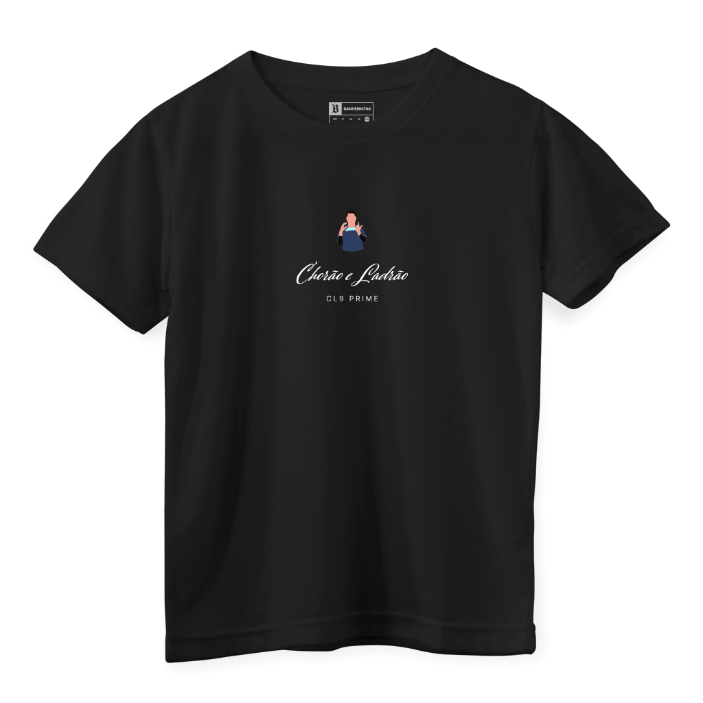 Camiseta Infantil 'Chorão e Ladrão - CL9 Prime' - Caio Lo