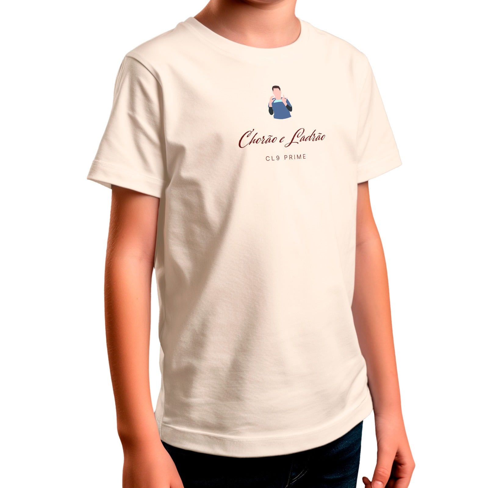 Camiseta Infantil 'Chorão e Ladrão - CL9 Prime' - Caio Lo