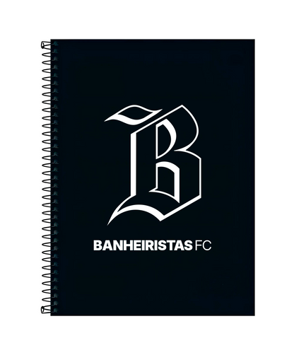 Kit Caderno Preto + Adesivo