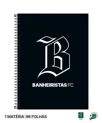 Kit Caderno Preto + Adesivo