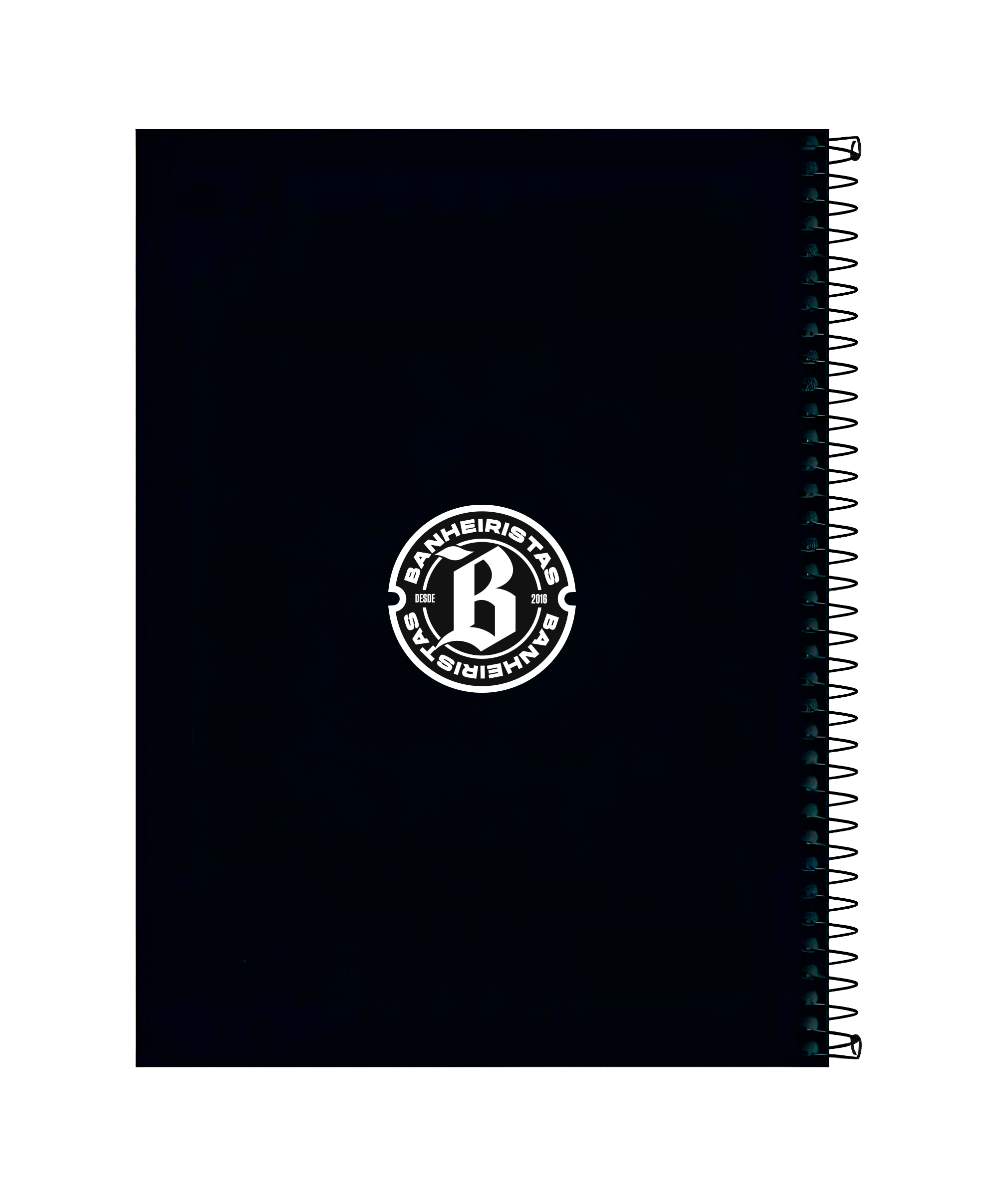 Caderno 1 matéria Banheiristas Preto 96 folhas